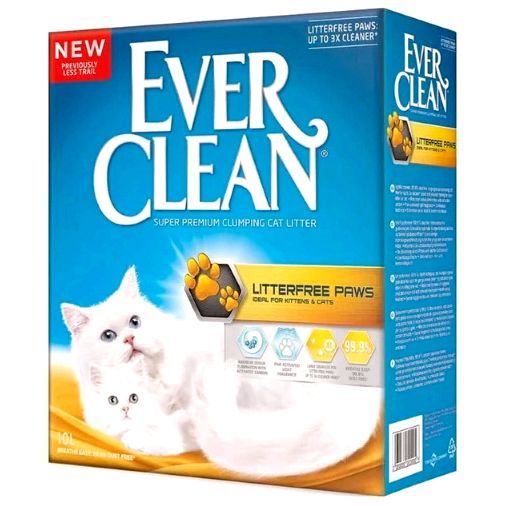 EVER CLEAN LitterFree Paws Комкующийся наполнитель для длинношерстных кошек и котят с ароматом свежести