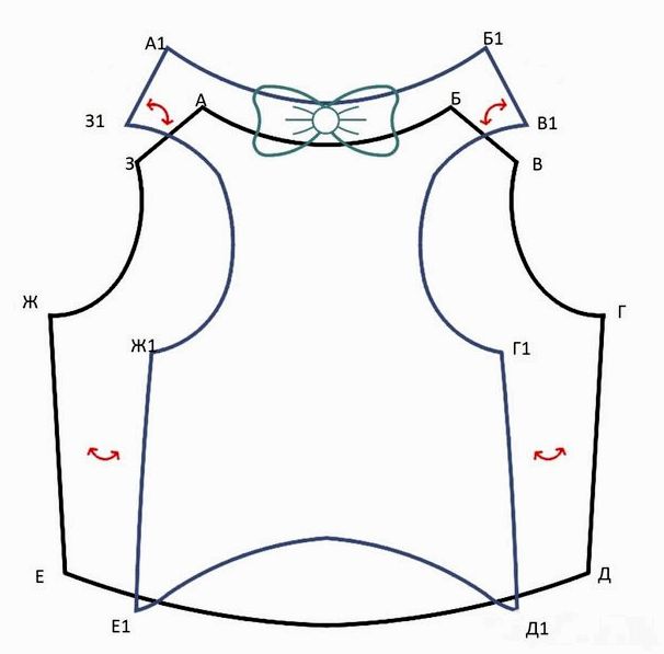 Выкройка майки