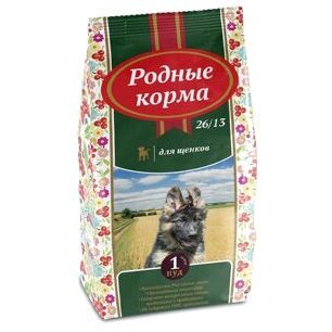 Родные корма 1 Пуд сухой корм для щенков 26/13 16,38кг, 1 шт