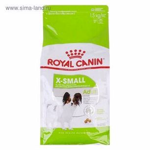 Сухой корм RC x-Small Adult для собак, 1.5 кг