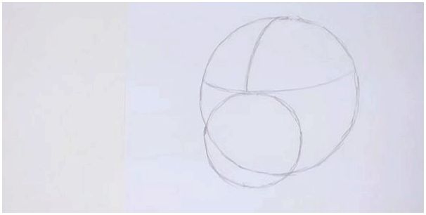 Нарисуйте круг меньшего диаметра