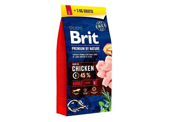 Brit Premium by Nature (с курицей для собак крупных пород)