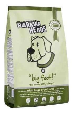 Сухой корм для собак Barking Heads Big Foot, для крупных пород, ягненок, 18кг