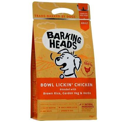 Сухой корм для собак Barking Heads Tender Loving Care, курица и рис, 2кг