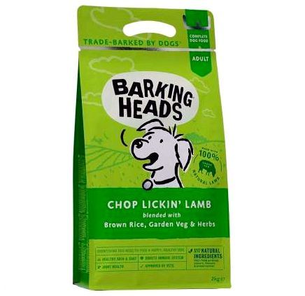 Сухой корм для собак Barking Heads Adult Bad Hair Day for HealthShine, ягненок и рис, 2кг