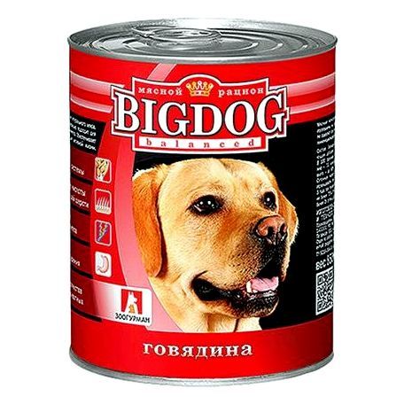 BIG DOG консервы для собак Говядина