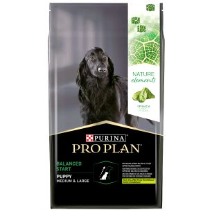 Сухой корм Pro Plan Nature Elements для щенков средних и крупных пород, с высоким содержанием ягненка, пакет, 10 кг