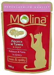 Паучи Molina для кошек 100 г