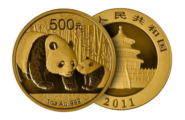На китайских монетах, изображающих животных, обычно изображены панды.