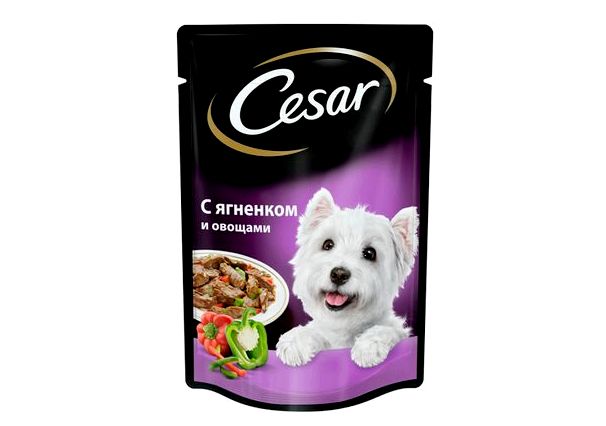 Корм для собак Цезарь мясо ягненка с овощами
