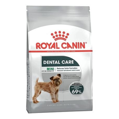 Сухой корм Royal Canin Mini Dental Care для собак мелких пород с повышенной чувствительностью зубов - 1 кг Основное Превью