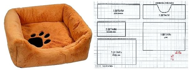 Классическая прямоугольная лежанка