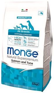 Monge Speciality Hypoallergenic All Breeds Salmon/Tuna фото