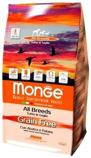 Monge Grain Free Adult All Breed Duck/Potato фото