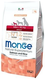 Monge Speciality Mini Adult Salmon/Rice фото
