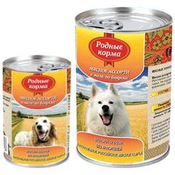 Российский корм для собак консервы