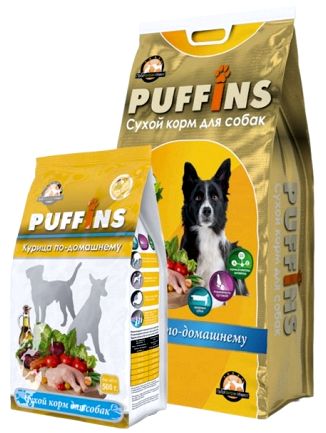 Сухой корм PUFFINS «Курица по-домашнему»