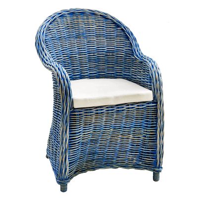 Кресло Bizzotto Martin Blue с подушкой 60х67х89 см